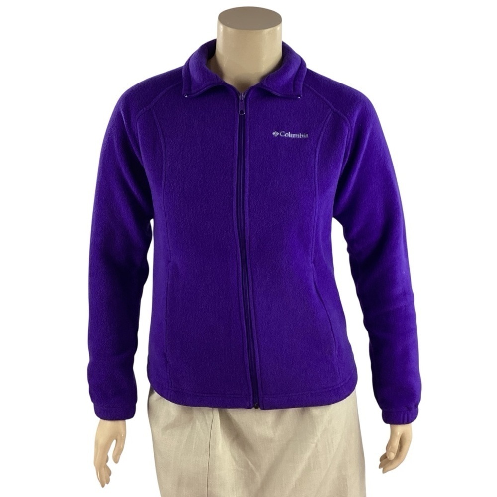 Columbia Benton Springs Full Zip Fleece Jacket Purple L